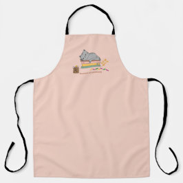 Delantal Libro Gato