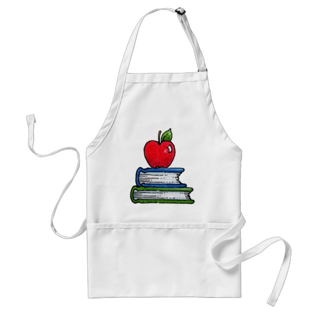 Delantal Libro y manzana (Frente)