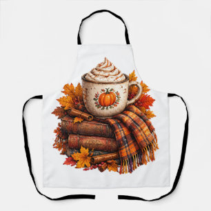 Delantal Libros de Diseño de Lattes de Calabaza Otoñal Acog