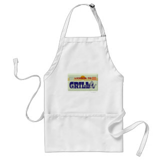 Delantal Licencia para Grill Fun BBQ Slogan Cooking Design