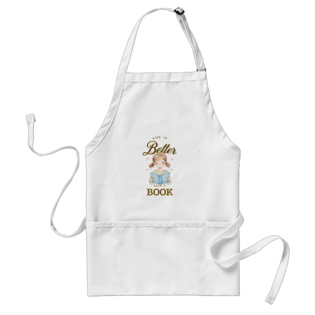 Delantal Life is Better with a Book Apron (Frente)