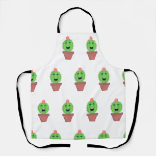 Delantal Lil Cactus Cute Dibujo Animado Suculento Arte Dive