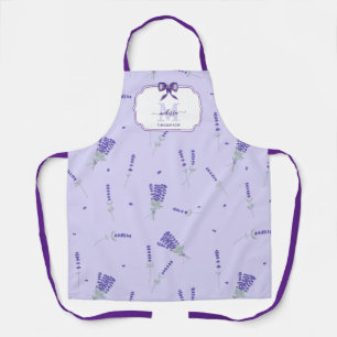 Delantal Lila Lavanda Floral Botánico Flor de Campo