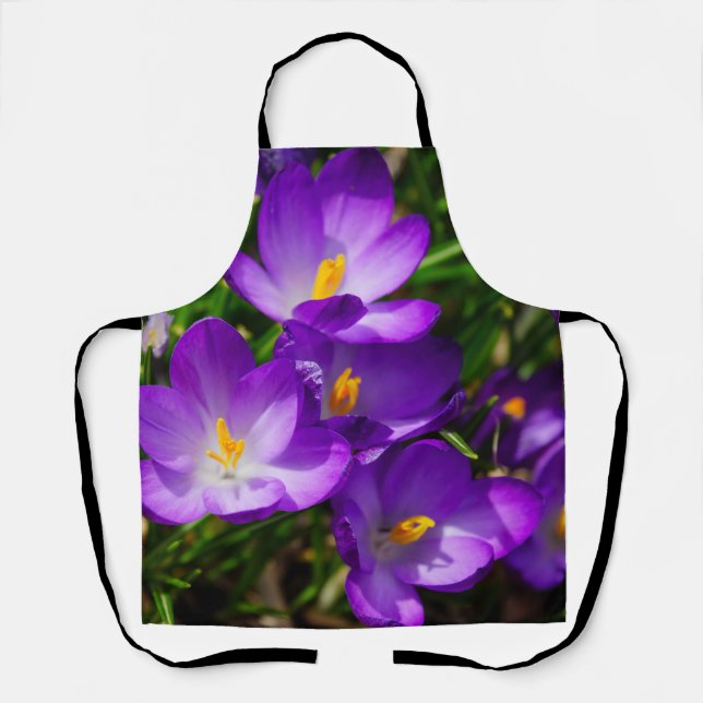 Delantal Lilac Crocuses Apron (Anverso)