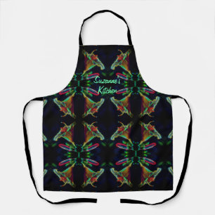 Delantal Lily Abstract Flower Art Personalizado
