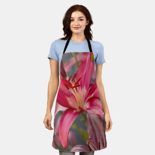 Delantal Lily asiática rosa: Floral