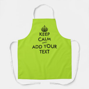 Delantal Lime green bib apron con personalizado mantener el