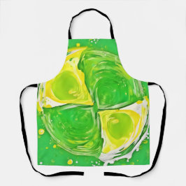 Delantal Lime Green Spiral