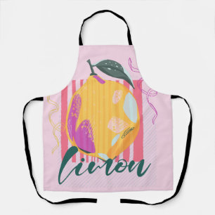 Delantal Limon Italiano Rosa Limón