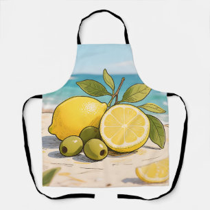 Delantal Limon Soleado Oliva Fresco de la Costa
