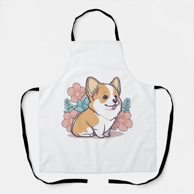 Delantal lindo corgi (Anverso)