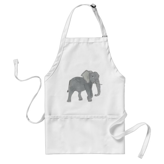 Delantal lindo del elefante de Pach (Frente)