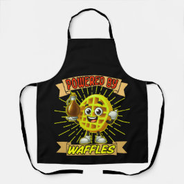 Delantal lindo impulsado por el diseño de arte waffles