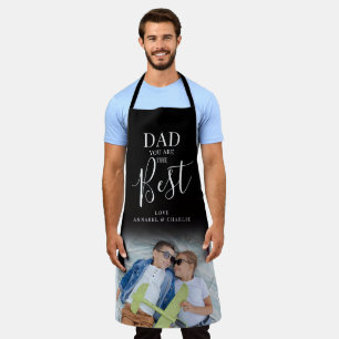 Delantal Lindo 'PAPÁ' eres la Mejor Foto Impresa en Todo