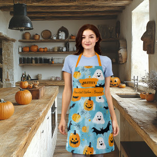 Delantal Lindo patrón de cocina de Halloween para hornear e
