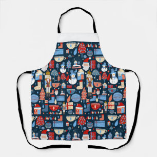 Delantal lindo patrón de Navidad