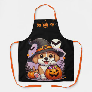 Delantal Lindo perro/puppy de Halloween