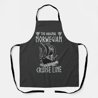 Delantal Línea de crucero noruega original - Viaje nostálgi