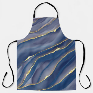 Delantal Línea de oro: Paisaje abstracto de lujo