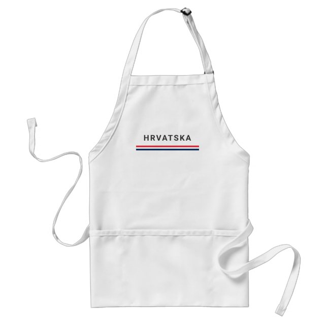 Delantal Líneas de Croacia (Frente)