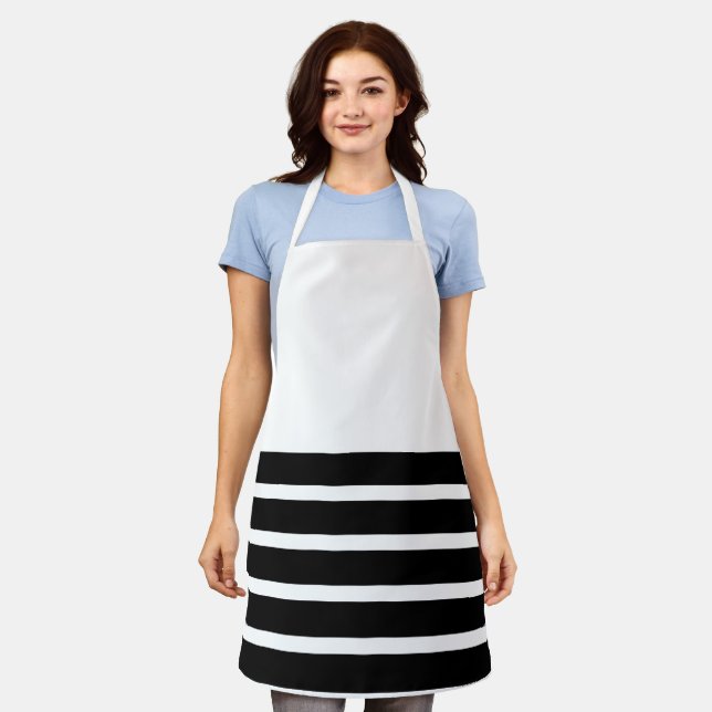 Delantal Líneas gráficas (Gastado)