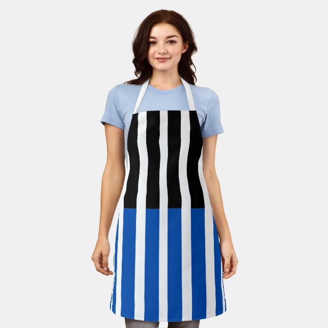 Delantal Líneas gráficas (Gastado)