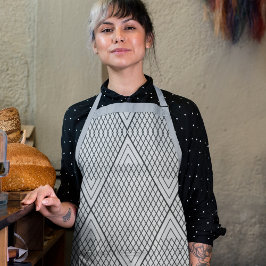 Delantal Líneas triangulares abstractas