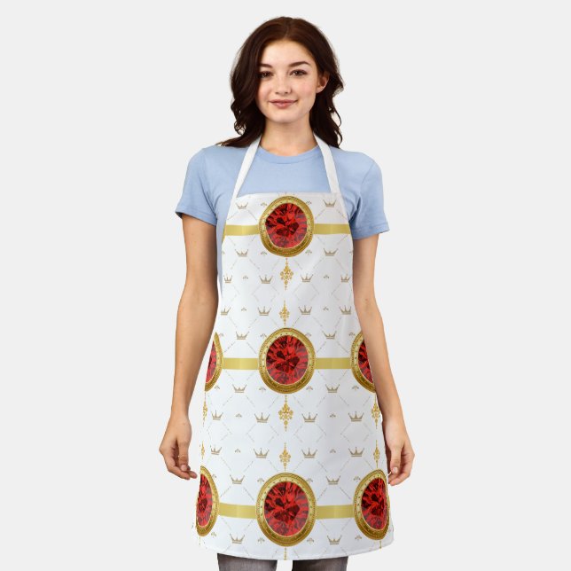 DELANTAL LÍNEAS Y FORMAS DE PATRONES (Gastado)