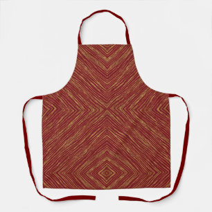 Delantal Linen Luxury Modern Burgundy Gold Collection