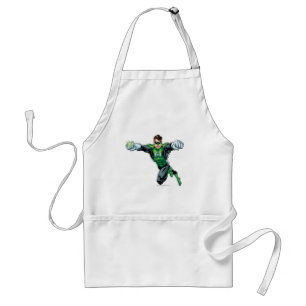 Delantal Linterna verde - cómica, mirando adelante