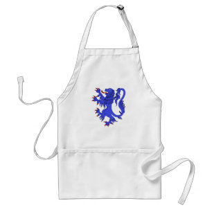 Delantal Lion Rampant Azure