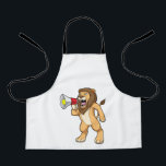 Delantal Lion with Microphone<br><div class="desc">This design is the perfect gift for a birthday,  Christmas and other celebrations. It is suitable for women,  men and kids.</div>