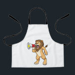 Delantal Lion with Microphone<br><div class="desc">This design is the perfect gift for a birthday,  Christmas and other celebrations. It is suitable for women,  men and kids.</div>