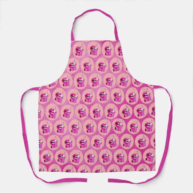 Delantal Lips Apron (Anverso)