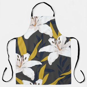 Delantal Lirio de flores: De moda sin foco floral.