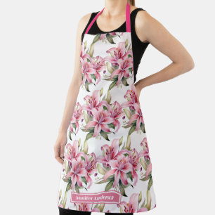 Delantal Lirio Stargazer Rosa Femenino Floral