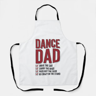 Delantal Lista de verificación de Dance Dad Diseño de graba