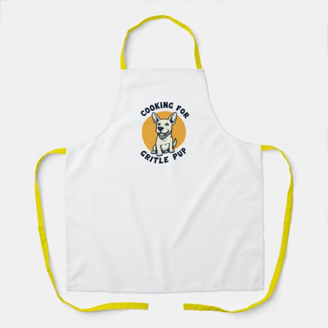 Delantal Listo para la cena de perros (Anverso)