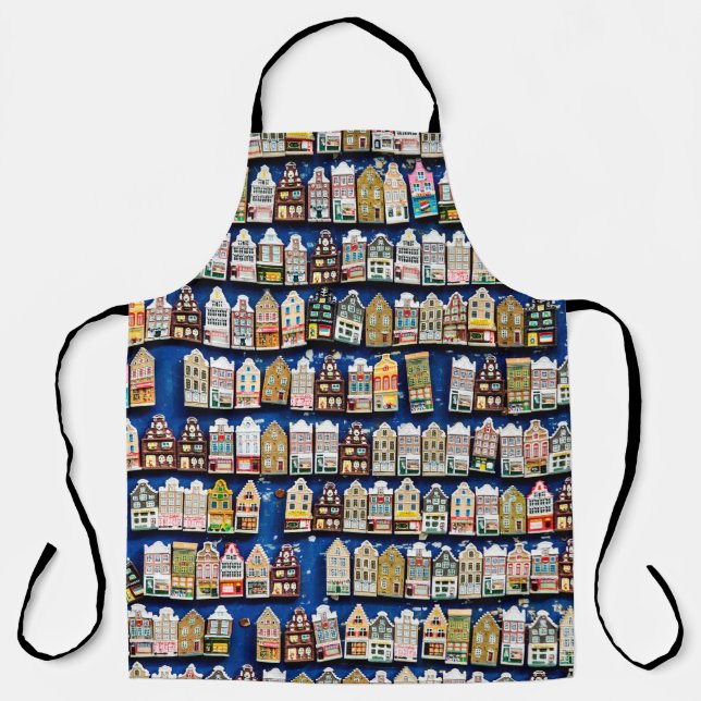 Delantal Little Dutch souvenirs and gifts - shoes windmills (Anverso)