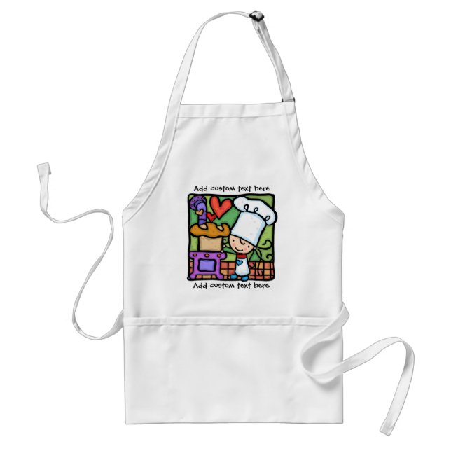 Delantal Little Girlie ama hornear pan APRON (Frente)