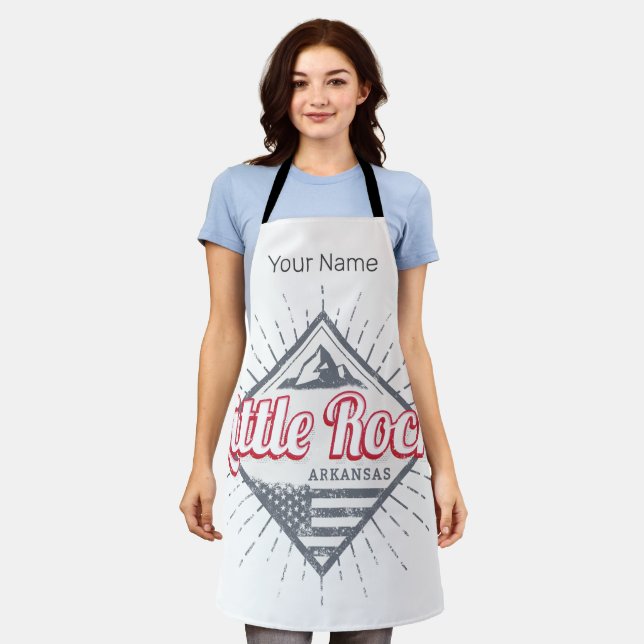 Delantal Little Rock Arkansas City Estados Unidos Diseño Es (Gastado)