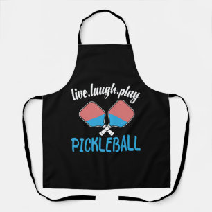 Delantal Live Laugh Play Pickleball