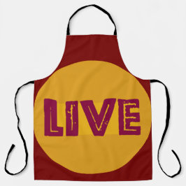 Delantal Live & Let Live In Orbit Apron