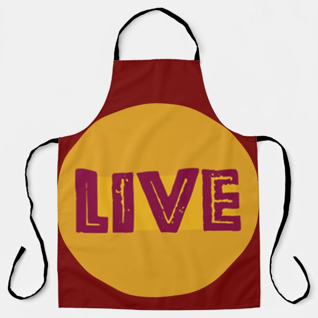 Delantal Live & Let Live In Orbit Apron (Anverso)