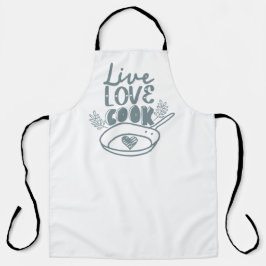 Delantal Live Love Cook