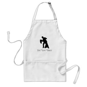 Delantal Live, Love, Dance - Ballroom Couple Apron