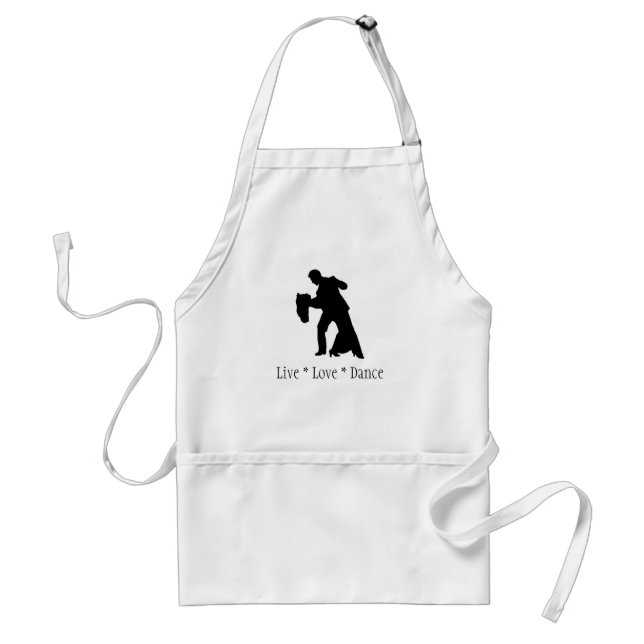 Delantal Live, Love, Dance - Ballroom Couple Apron (Frente)