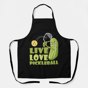 Delantal Live Love Pickleball A Quien Le Encanta El Pickle 