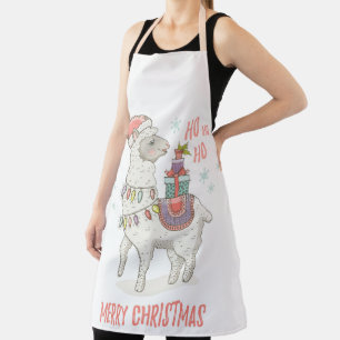 Delantal Llama navidades