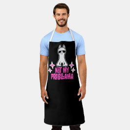 Delantal Llama Not My Probllama Meditation Yoga Sunglasses 